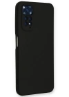 Newface Xiaomi Redmi Note 11 Kılıf Nano içi Kadife Silikon - Siyah