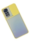 Newface Xiaomi Redmi Note 11 Kılıf Palm Buzlu Kamera Sürgülü Silikon - Sarı