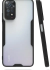 Newface Xiaomi Redmi Note 11 Kılıf Platin Silikon - Siyah