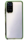 Newface Xiaomi Redmi Note 11 Kılıf Razer Lensli Silikon - Yeşil