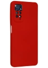 Newface Xiaomi Redmi Note 11 Pro Kılıf Nano içi Kadife Silikon - Kırmızı