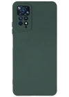 Newface Xiaomi Redmi Note 11 Pro Kılıf Nano içi Kadife Silikon - Koyu Yeşil