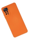 Newface Xiaomi Redmi Note 11 Pro Kılıf Nano içi Kadife Silikon - Turuncu