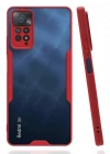 Newface Xiaomi Redmi Note 11 Pro Kılıf Platin Silikon - Kırmızı