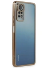 Newface Xiaomi Redmi Note 11 Pro Kılıf Razer Lensli Silikon - Gold