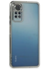 Newface Xiaomi Redmi Note 11 Pro Kılıf Razer Lensli Silikon - Gümüş