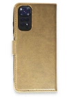 Newface Xiaomi Redmi Note 11 Pro Kılıf Trend S Plus Kapaklı Kılıf - Gold