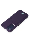 Newface Xiaomi Redmi Note 11S Kılıf Kelvin Kartvizitli Silikon - Derin Mor
