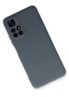 Newface Xiaomi Redmi Note 11T Kılıf Nano içi Kadife Silikon - Gri