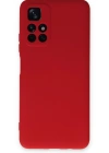 Newface Xiaomi Redmi Note 11T Kılıf Nano içi Kadife Silikon - Kırmızı