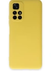 Newface Xiaomi Redmi Note 11T Kılıf Nano içi Kadife Silikon - Sarı