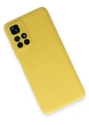 Newface Xiaomi Redmi Note 11T Kılıf Nano içi Kadife Silikon - Sarı