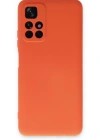 Newface Xiaomi Redmi Note 11T Kılıf Nano içi Kadife Silikon - Turuncu