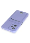 Newface Xiaomi Redmi Note 12 4G Kılıf Kelvin Kartvizitli Silikon - Lila