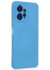 Newface Xiaomi Redmi Note 12 4G Kılıf Nano içi Kadife Silikon - Mavi