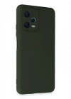 Newface Xiaomi Redmi Note 12 5G Kılıf Nano içi Kadife Silikon - Koyu Yeşil