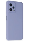 Newface Xiaomi Redmi Note 12 5G Kılıf Nano içi Kadife Silikon - Lila