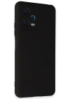 Newface Xiaomi Redmi Note 12 5G Kılıf Nano içi Kadife Silikon - Siyah