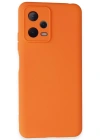 Newface Xiaomi Redmi Note 12 5G Kılıf Nano içi Kadife Silikon - Turuncu