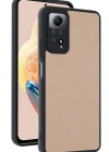 Newface Xiaomi Redmi Note 12 Pro 4G Kılıf Aras Deri Kapak - Pudra