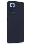 Newface Xiaomi Redmi Note 12 Pro 4G Kılıf Nano içi Kadife Silikon - Lacivert
