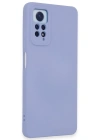 Newface Xiaomi Redmi Note 12 Pro 4G Kılıf Nano içi Kadife Silikon - Lila