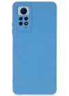 Newface Xiaomi Redmi Note 12 Pro 4G Kılıf Nano içi Kadife Silikon - Mavi