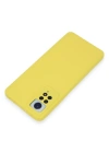 Newface Xiaomi Redmi Note 12 Pro 4G Kılıf Nano içi Kadife Silikon - Sarı