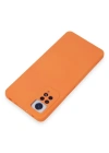 Newface Xiaomi Redmi Note 12 Pro 4G Kılıf Nano içi Kadife Silikon - Turuncu