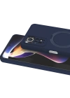 Newface Xiaomi Redmi Note 12 Pro 4G Regal Magsafe Standlı Kapak - Lacivert