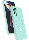 Newface Xiaomi Redmi Note 12 Pro 4G Regal Magsafe Standlı Kapak - Su Yeşili
