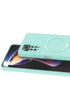 Newface Xiaomi Redmi Note 12 Pro 4G Regal Magsafe Standlı Kapak - Su Yeşili