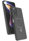 Newface Xiaomi Redmi Note 12 Pro 4G Regal Magsafe Standlı Kapak - Titan Gri