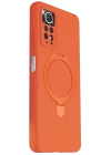 Newface Xiaomi Redmi Note 12 Pro 4G Regal Magsafe Standlı Kapak - Turuncu