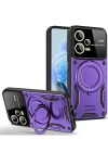 Newface Xiaomi Redmi Note 12 Pro 5G Kılıf Joy Lens Standlı Kapak - Mor