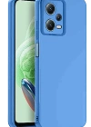 Newface Xiaomi Redmi Note 12 Pro 5G Kılıf Nano içi Kadife Silikon - Mavi