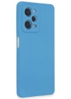 Newface Xiaomi Redmi Note 12 Pro 5G Kılıf Nano içi Kadife Silikon - Mavi