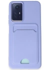 Newface Xiaomi Redmi Note 12S Kılıf Kelvin Kartvizitli Silikon - Lila