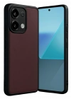 Newface Xiaomi Redmi Note 13 4G Kılıf Aras Deri Kapak - Bordo
