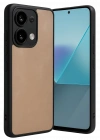 Newface Xiaomi Redmi Note 13 4G Kılıf Aras Deri Kapak - Pudra