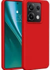 Newface Xiaomi Redmi Note 13 4G Kılıf First Silikon - Kırmızı