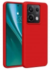 Newface Xiaomi Redmi Note 13 4G Kılıf First Silikon - Kırmızı