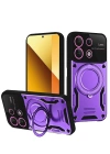 Newface Xiaomi Redmi Note 13 4G Kılıf Joy Lens Standlı Kapak - Mor