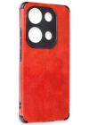 Newface Xiaomi Redmi Note 13 4G Kılıf Loop Deri Silikon - Kırmızı