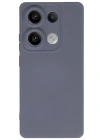 Newface Xiaomi Redmi Note 13 4G Kılıf Nano içi Kadife Silikon - Gri