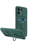 Newface Xiaomi Redmi Note 13 4G Kılıf Zuma Kartvizitli Yüzüklü Silikon - Yeşil