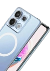 Newface Xiaomi Redmi Note 13 Pro 4G Combo Sert Şeffaf Magsafe Kapak - Şeffaf