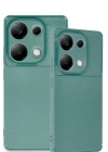 Newface Xiaomi Redmi Note 13 Pro 4G Kılıf Auto Focus Karbon Kapak - Koyu Yeşil