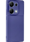Newface Xiaomi Redmi Note 13 Pro 4G Kılıf Auto Focus Karbon Kapak - Lacivert