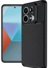 Newface Xiaomi Redmi Note 13 Pro 4G Kılıf Auto Focus Karbon Kapak - Siyah